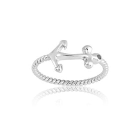 W-9822 Sterling Silver Anchor Ring