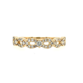 40212 18K YELLOW GOLD .40TCW DIAMOND BOW RING