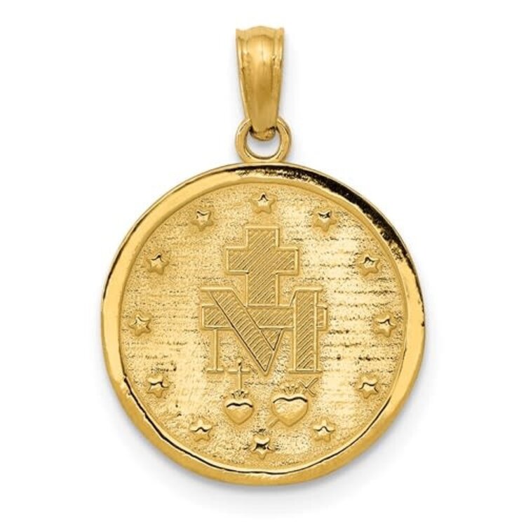 77213 14K YELLOW GOLD MIRACULOUS MEDAL