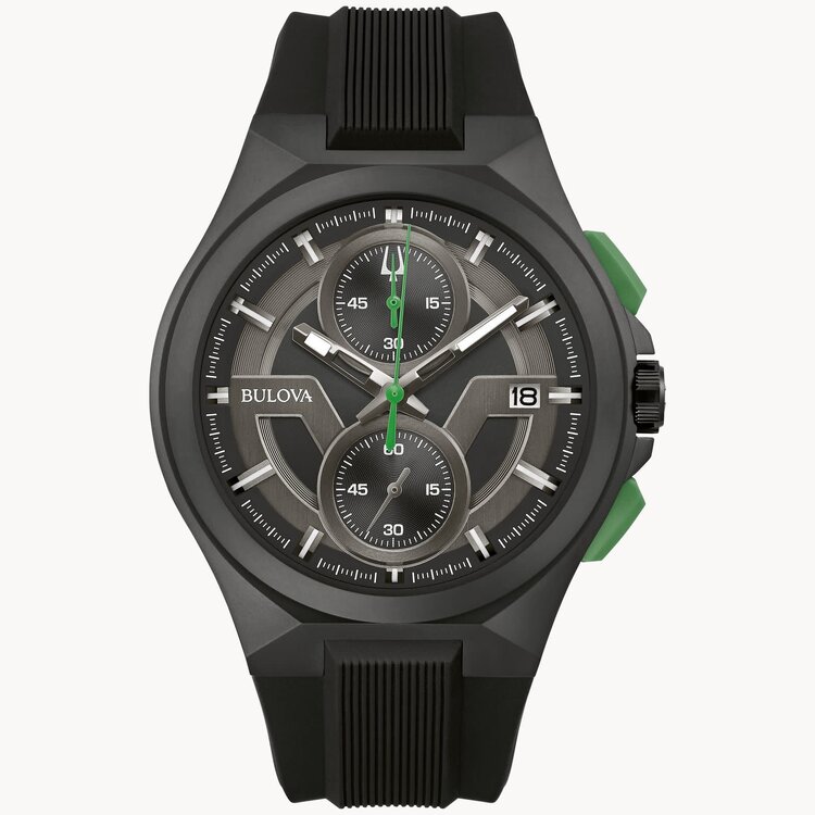 Bulova BULOVA MAQUINA WITH BOLD GREEN DETAILS MENS WATCH