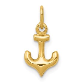 78077 14K YELLOW GOLD ANCHOR CHARM