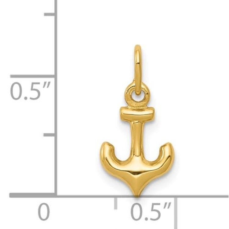 78077 14K YELLOW GOLD ANCHOR CHARM