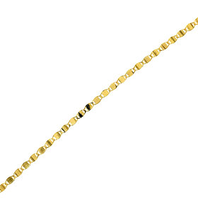 77204 14K GOLD 2 TONE WITH SATIN BORDERS AND HIGH POLISH FINISH CRUCIFIX
