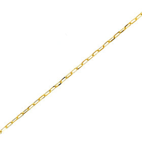 22202 PER SIEMPRE 14K YELLOW GOLD PAPER CLIP LINK FOREVER BRACELET