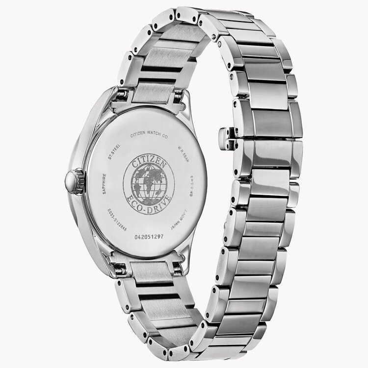 Citizen CITIZEN AREZZO SILVER DIAL WITH DIAMOND ACCENT LADIES ECO DRIVE WATCH