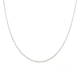 50241 14K WHITE GOLD 20'' RASO LINK CHAIN