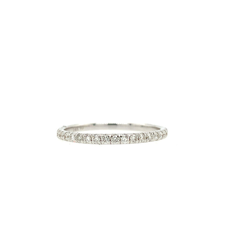 475271 14K WHITE GOLD .65TCW DIAMOND ETERNITY BAND SIZE 8