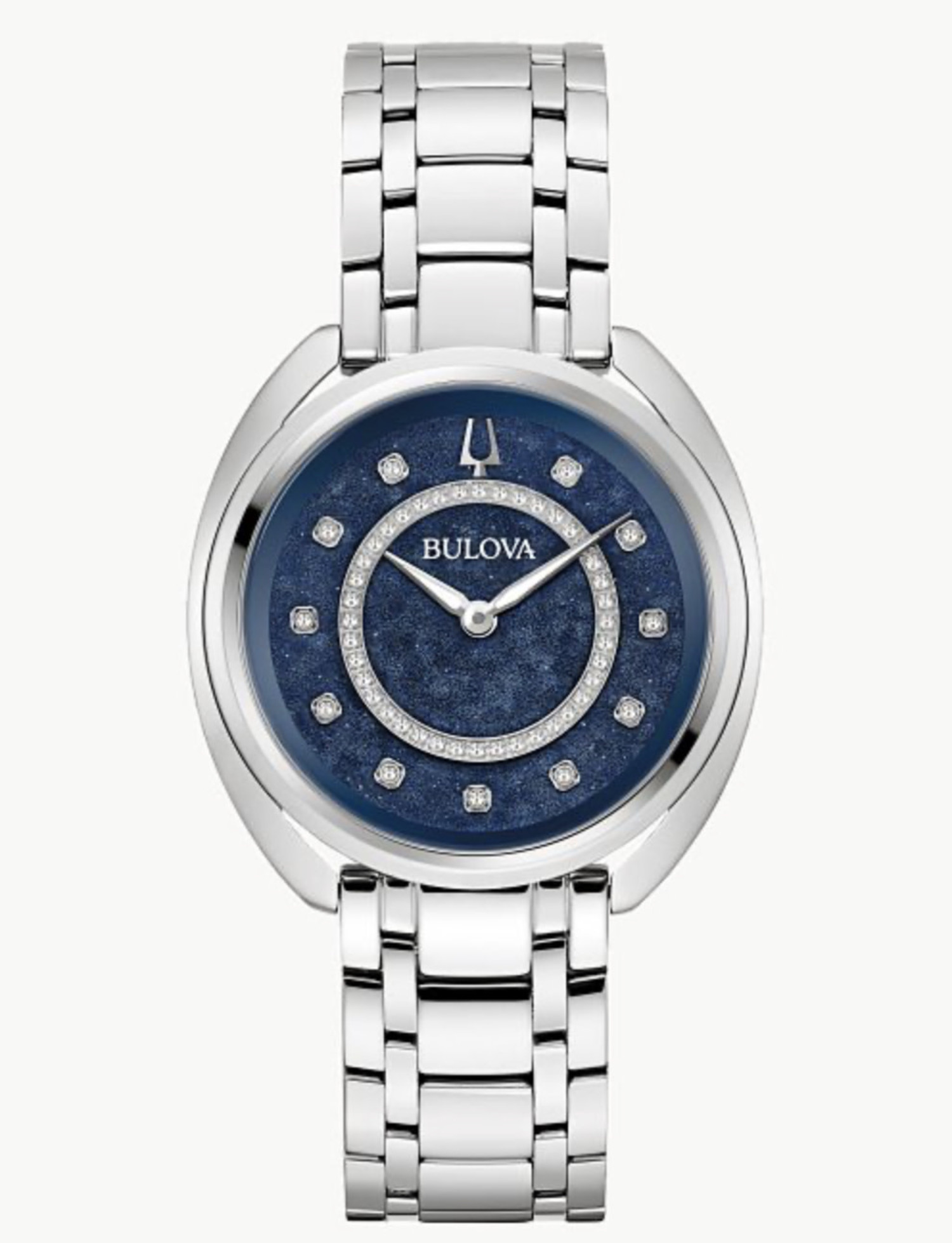 Bulova | Sutton Rectangular Bracelet Watch | White Pearl Diamond Dial