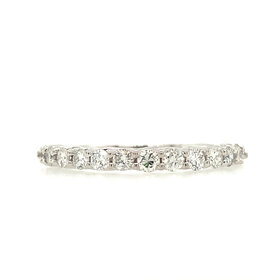 45050 14K WHITE GOLD .65TCW DIAMOND COMMON PRONG BAND