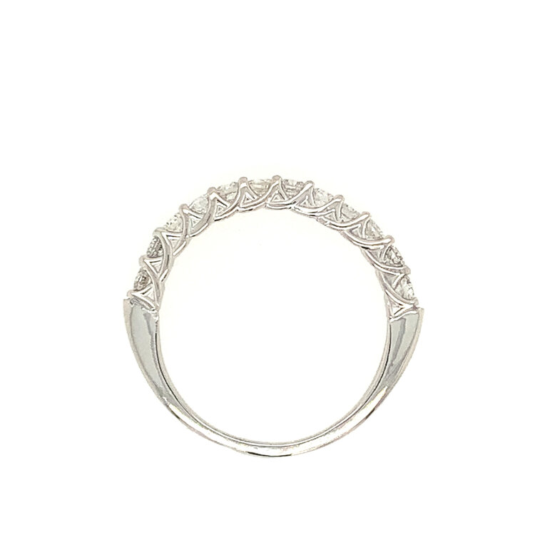 45050 14K WHITE GOLD .65TCW DIAMOND COMMON PRONG BAND