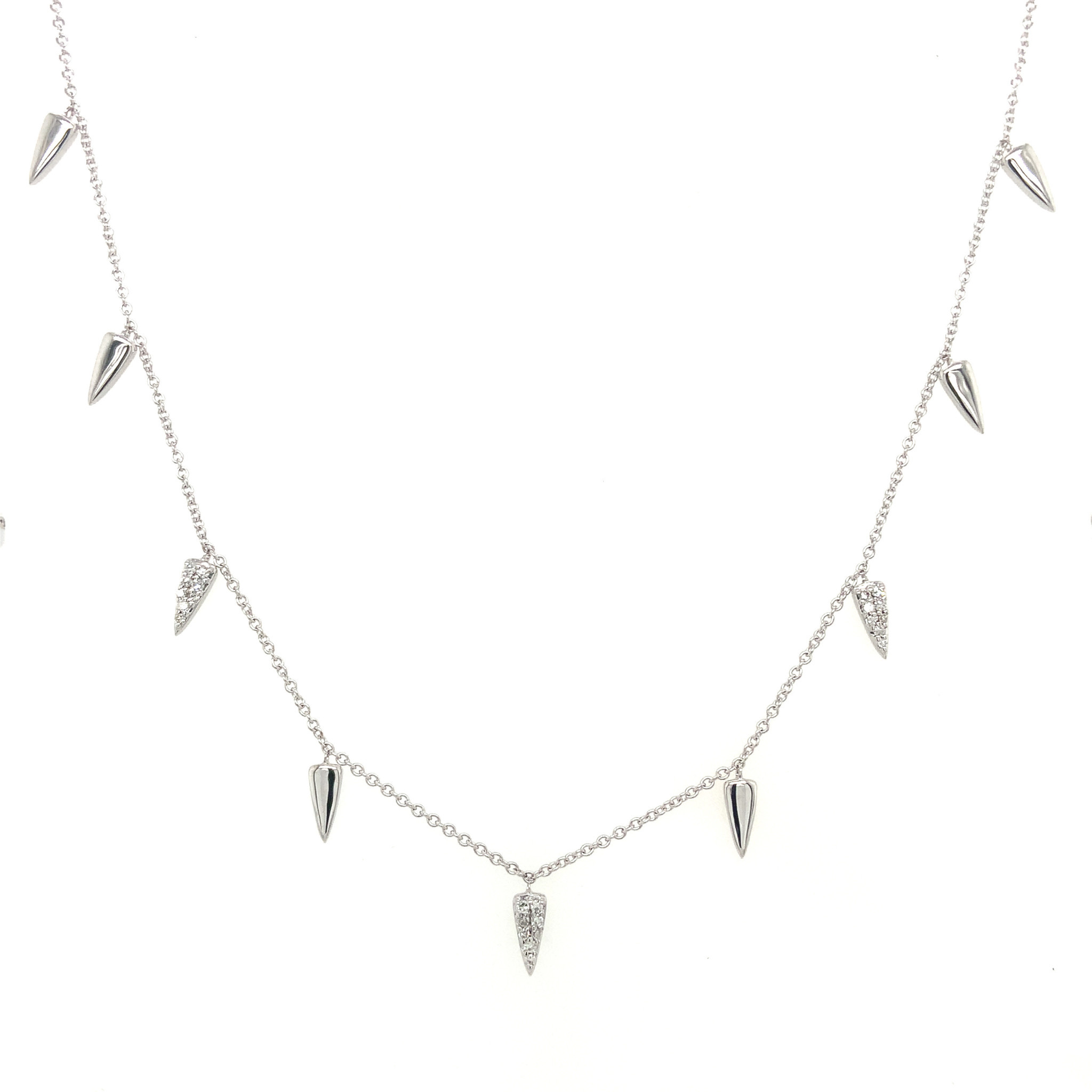 1/7 Ctw White Diamond Two-Tone Sterling Silver Cat Moon Pendant –  kidzcandesign.com