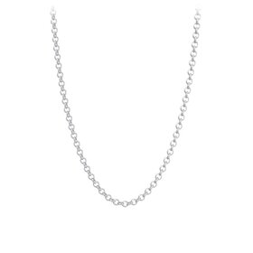 80686 STERLING SILVER 18" OPEN ROLO LINK CHAIN