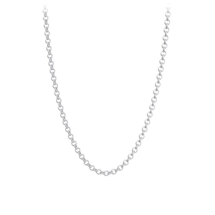 80686 STERLING SILVER 18" OPEN ROLO LINK CHAIN
