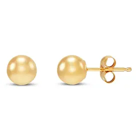 31486 14K YELLOW GOLD 5MM BALL STUDS