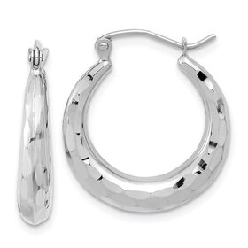 77256 14K WHITE GOLD HIGH POLISH 3D CORNE CHARM