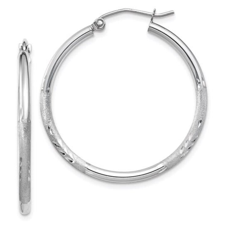 50320 10K WHITE GOLD 18" CABLE LINK CHAIN