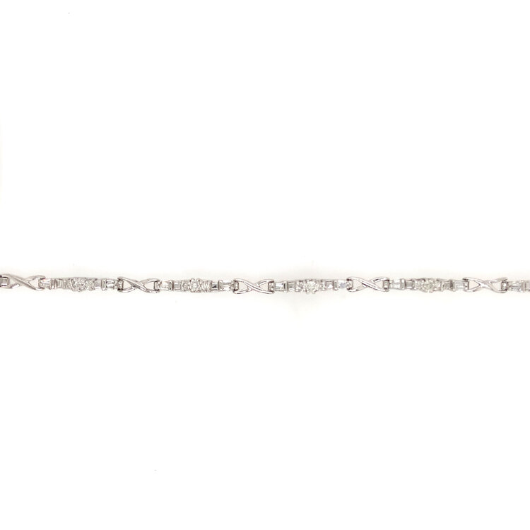 20265 PLATINUM .70TCW DIAMOND INFINITY PPF BRACELET