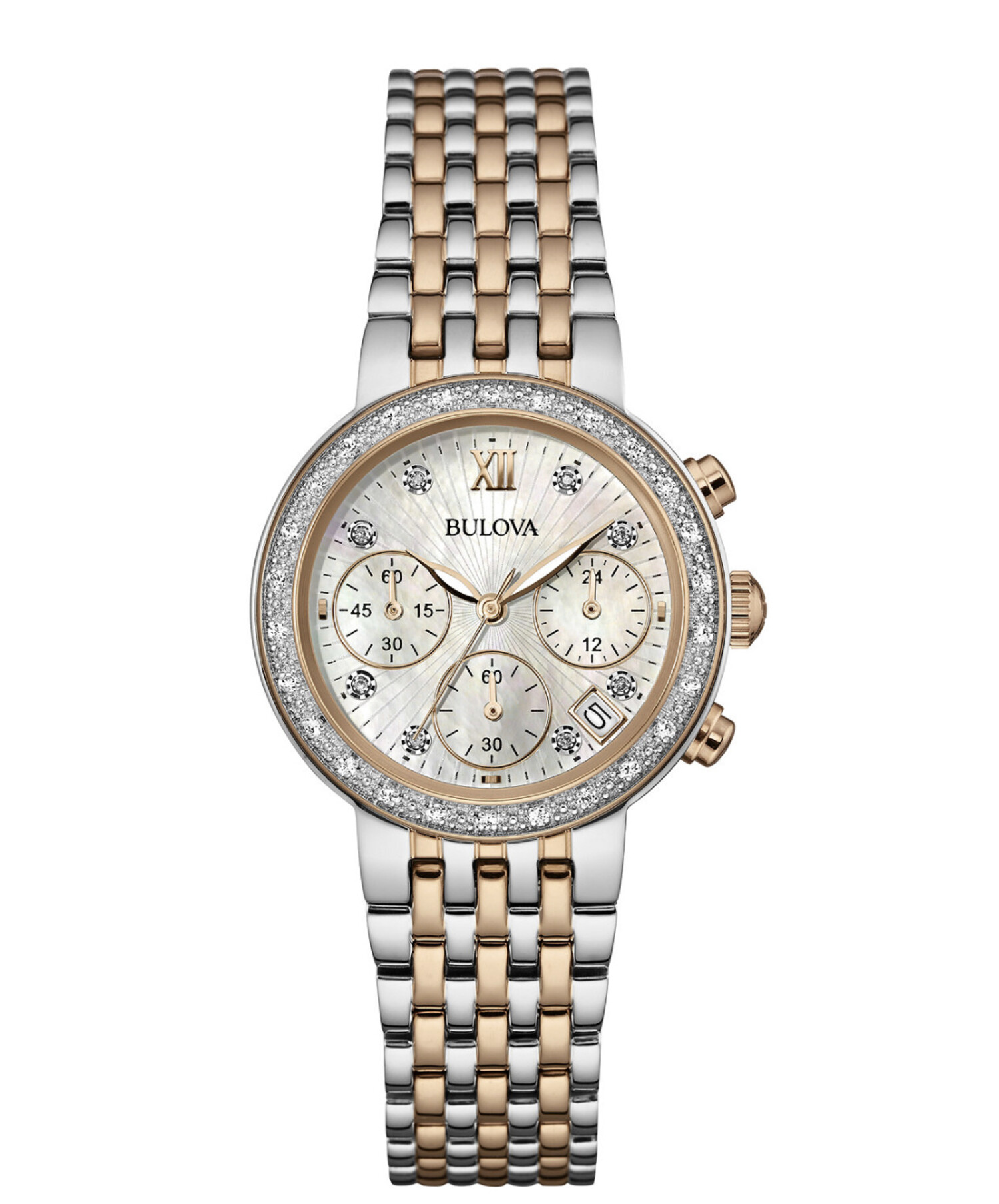 Bulova two tone ladies on sale watch