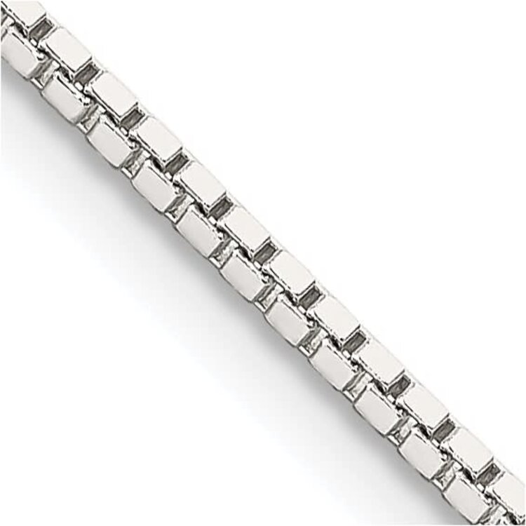 80705 STERLING SILVER 22'' BOX LINK CHAIN 1.5MM