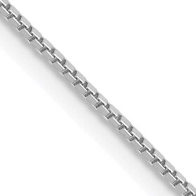 50354 14K WHITE GOLD 16'' BOX LINK CHAIN
