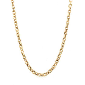 50367 14K YELLOW GOLD 18'' LARGE CABLE CHAIN 3.5MM