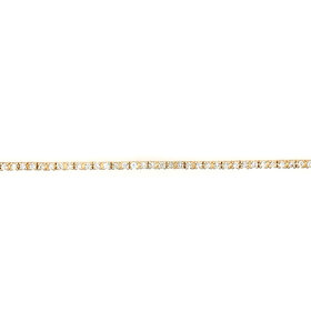 20282 14K YELLOW GOLD 1.60CT THIN TENNIS BRACELET