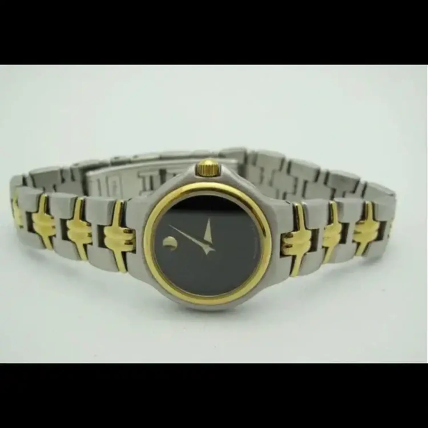 10035 TWO TONE LADIES OLYMPIAN PRE OWNED MOVADO Gemelli Jewelers