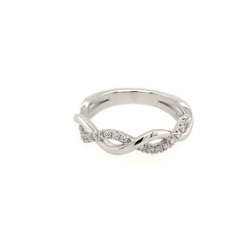475313 14K WHITE GOLD .20CT DIAMOND INFINITY BAND
