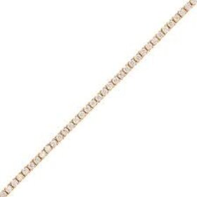 20354 14K TRI COLOR HIGH POLISH DOUBLE HEART LINK BARCELET