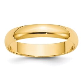 477651 14K YELLOW GOLD 4MM PLAIN WEDDING BAND (SIZE 11)