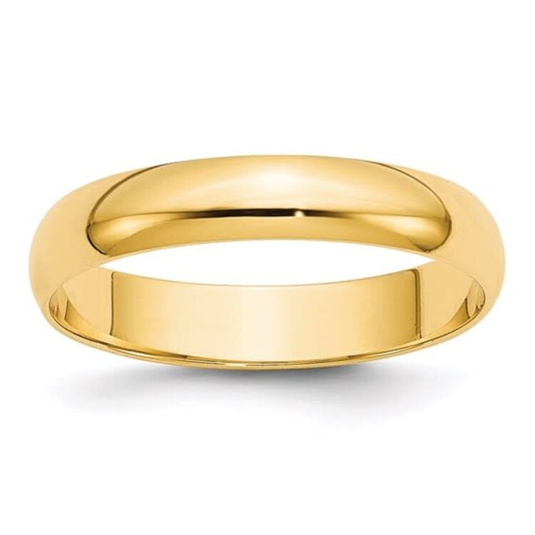 477651 14K YELLOW GOLD 4MM PLAIN WEDDING BAND (SIZE 11)