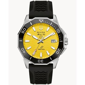Bulova BULOVA MARINE STAR PRECISIONIST SPORT YELLOW DIAL SILICONE STRAP MENS WATCH