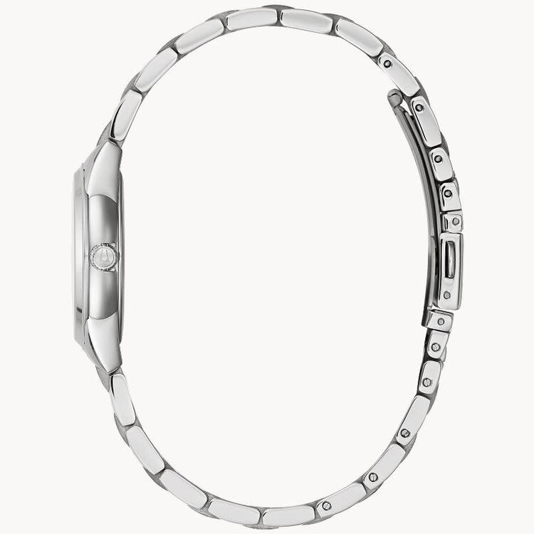 Bulova 475221 18K WHITE GOLD .33CTW DIAMOND DOUBLE ROW WEDDING BAND