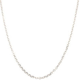 50391 14K WHITE GOLD 18" CABLE LINK CHAIN