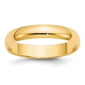 475356 14K YELLOW GOLD 3.8MM LIGHTWEIGHT MEN'S WEDDING BAND (SIZE 9)
