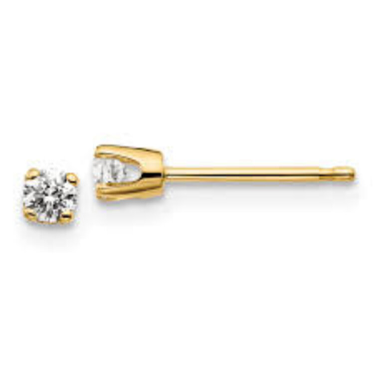 31241 14K YELLOW GOLD .15CT ROUND DIAMOND STUDS