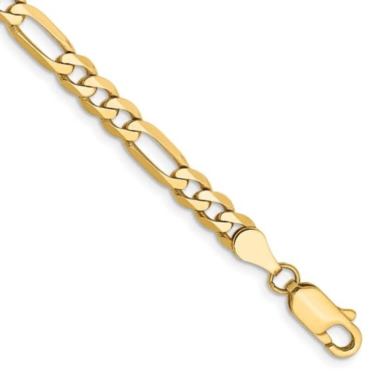 50401 14K YELLOW GOLD 20'' FIGARO LINK 2.6MM CHAIN