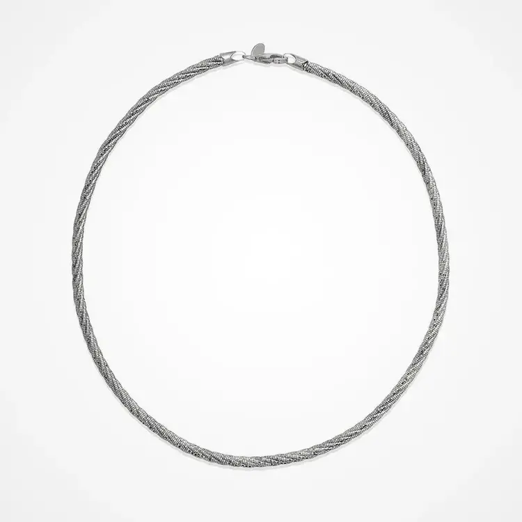 80718 STERLING SILVER SPRING TWIST 18’’ NECKLACE