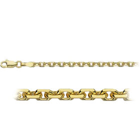 50411 14K YELLOW GOLD 24" THICK CABLE LINK CHAIN