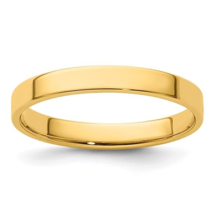 475349 14K YELLOW GOLD 3.5MM LIGHTWEIGHT WEDDING BAND (SIZE 8)