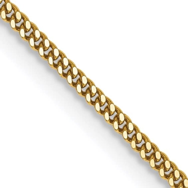 50424 14K YELLOW GOLD 20" CURB LINK CHAIN 1.85MM