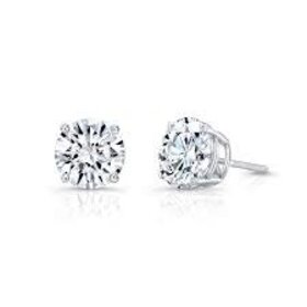 31325 14K WHITE GOLD .81CT ROUND DIAMOND STUDS