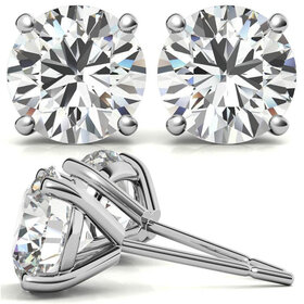 31327 14K WHITE GOLD .60CT ROUND DIAMOND MARTINI SET STUDS