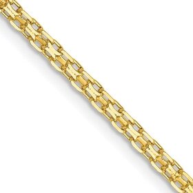 50428 14K YELLOW GOLD 20'' BISMARCK LINK CHAIN 1.9MM
