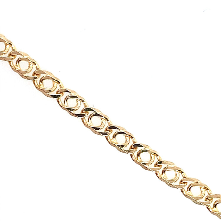 5042614K YELLOW GOLD 20'' DOUBLE LINK CHAIN 3.7MM