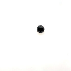 31344 14K WHITE GOLD .50CT BLACK DIAMOND SCREW BACK SINGLE STUD