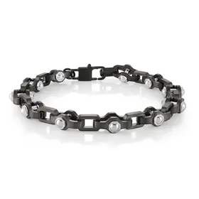 ITALGEM GUN-IP-S.STEEL 9.5MM RUGGED-LINK 8"-BRACELET