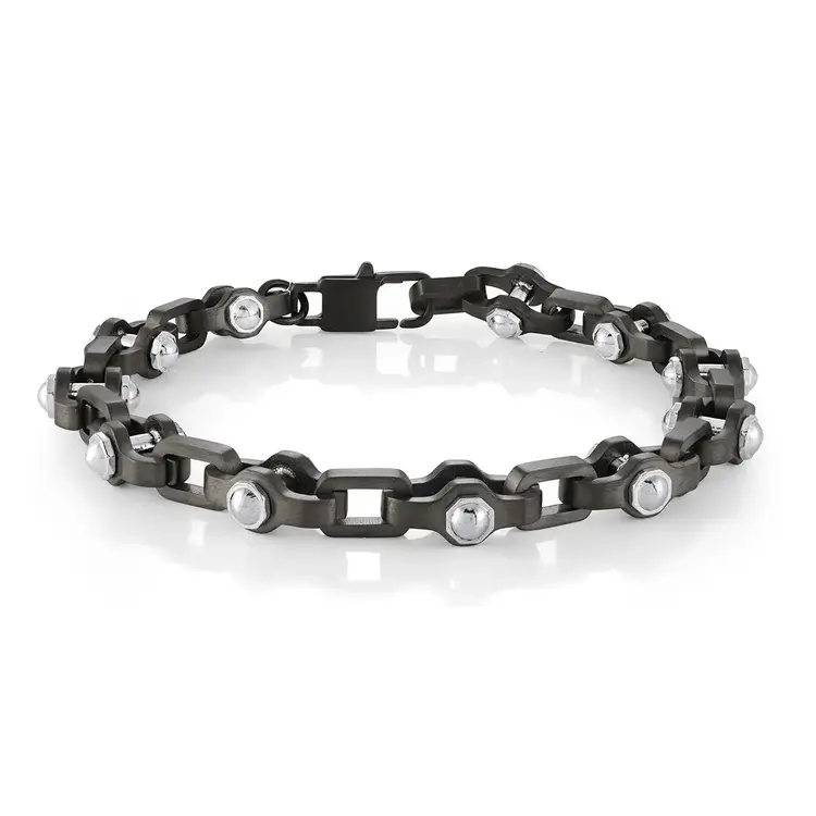 ITALGEM GUN-IP-S.STEEL 9.5MM RUGGED-LINK 8"-BRACELET