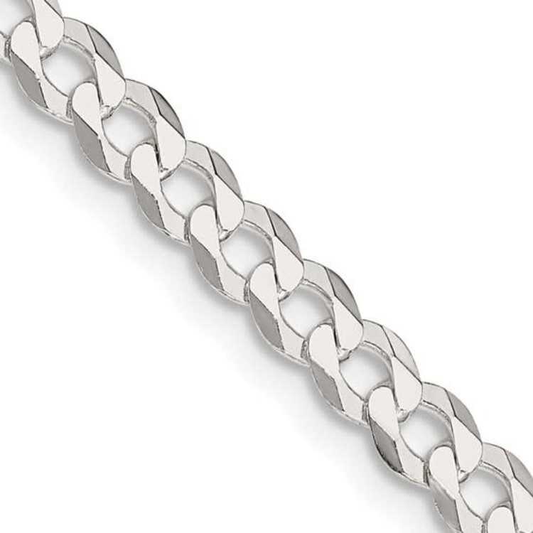 50442 14K WHITE GOLD 22'' CUBAN LINK CHAIN 5.9MM