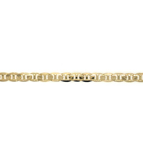 25048 14KN YELLOW GOLD 8.5" 5.80MM  HIGH POLISH FLAT GUCCI MEN'S BRACELET
